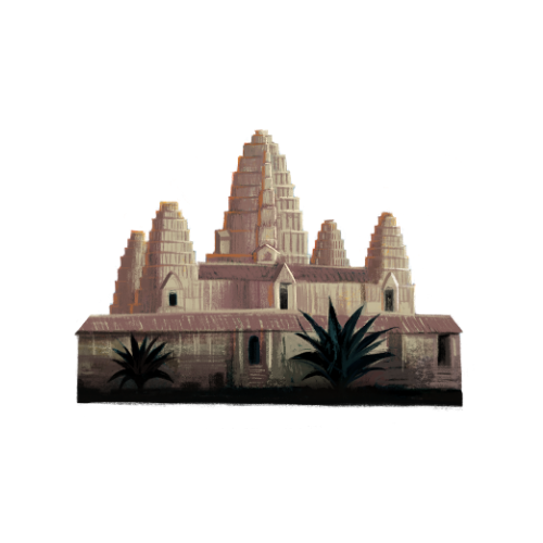 Angkor Wat Resin Pin