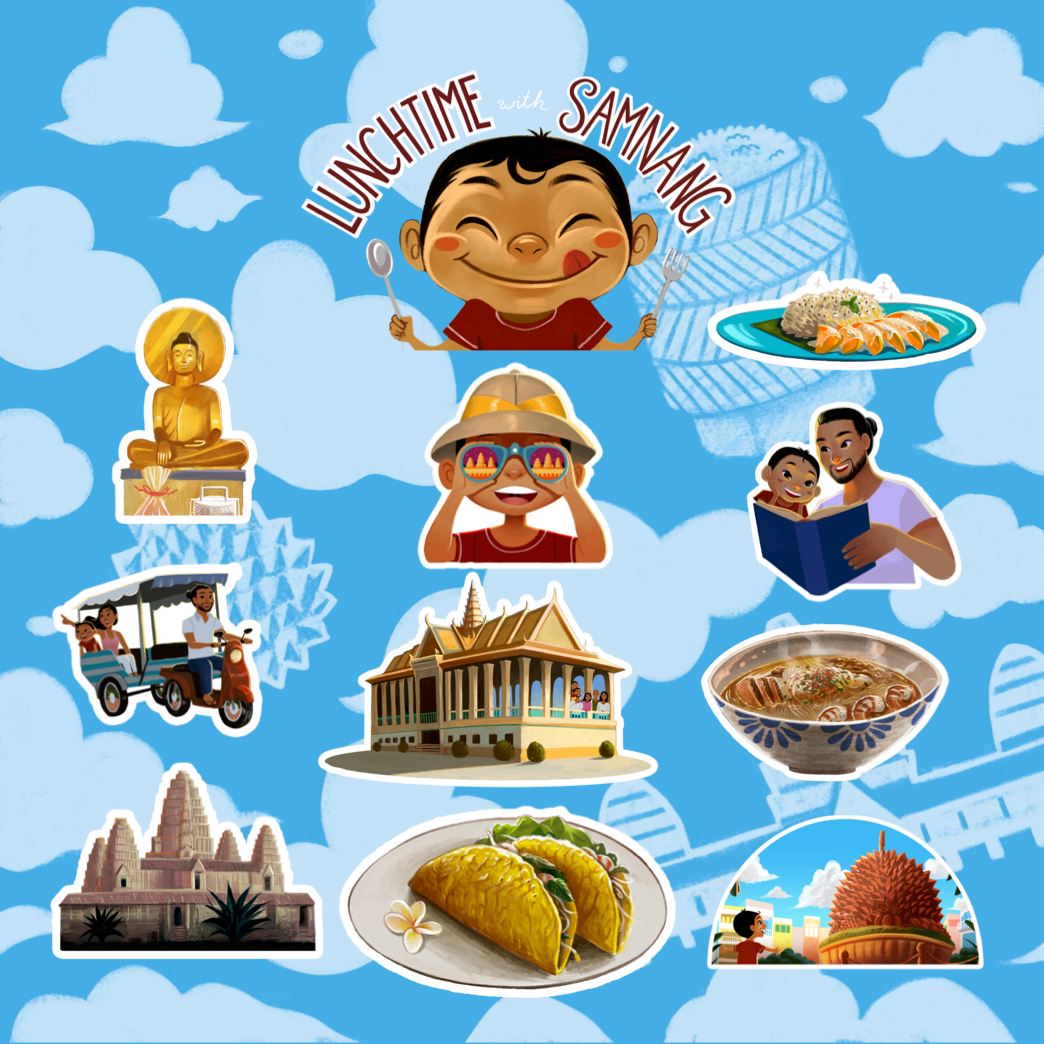 Lunchtime with Samnang Sticker Sheet